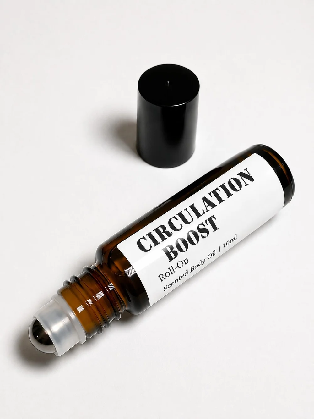 Circulation Boost Roll-On Essential Oil — Amber Brown